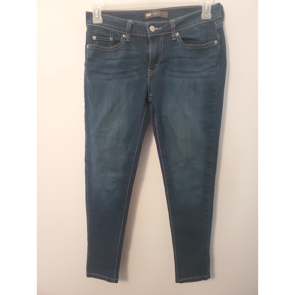 Levi's Women Classic Ankle Legging Jeans, Dark‎ Wash Blue, Size 9S 29x30 Stretch